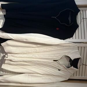 Ralph Lauren, quarter Zip sweaters.